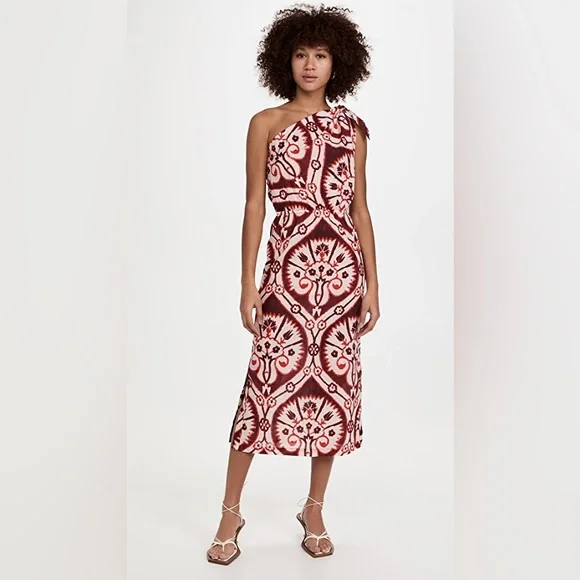【Johanna Ortiz】プリントリネンミディドレス Johanna Ortiz Printed halterneck linen minidress Johanna Ortiz